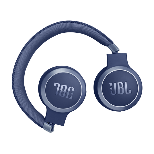 JBL Live 670NC - Blue - Wireless On-Ear Headphones with True Adaptive Noise Cancelling - Detailshot 4